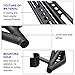 AUTOSAVER88 Side Steps Kit Compatible for 2007-2017 Jeep Wrangler JK & JK Unlimited 4 Door Running Boards Black Textured Tubing Guard Nerf Bars Rock Rails - Powder Coating Finishing