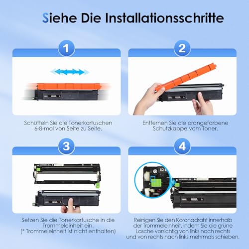 TN248XL TN-248XL with Chip Compatible with TN248 TN 248 XL for Brother MFC-L3760CDW Toner MFC-L3740CDW MFC-L3740CDWE DCP-L3560CDW DCP-L3520CDW HL-L3220CWE MFC-L8390CDW HL-L-L8390CDW HL-L-L3520CDW