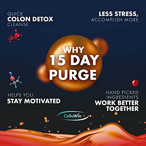 15Day Purge Rapid Colon Cleanse, Natural Detox Pills for Bloating