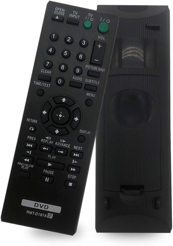 New Replacement Sony DVD Player Remote RMTD197A for Sony