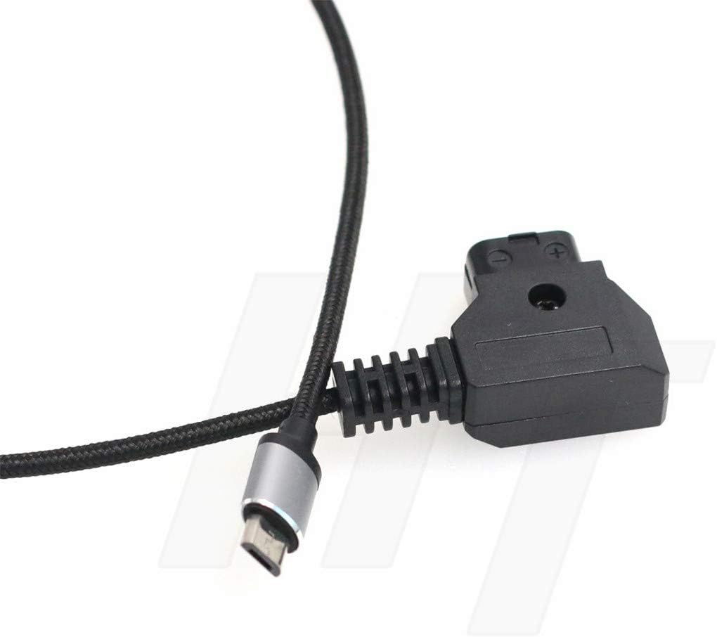 HangTon Tilta Nucleus-Nano Motor Power Cable P-TAP D-tap to Micro USB 14.8V 50cm, Black - Image 4