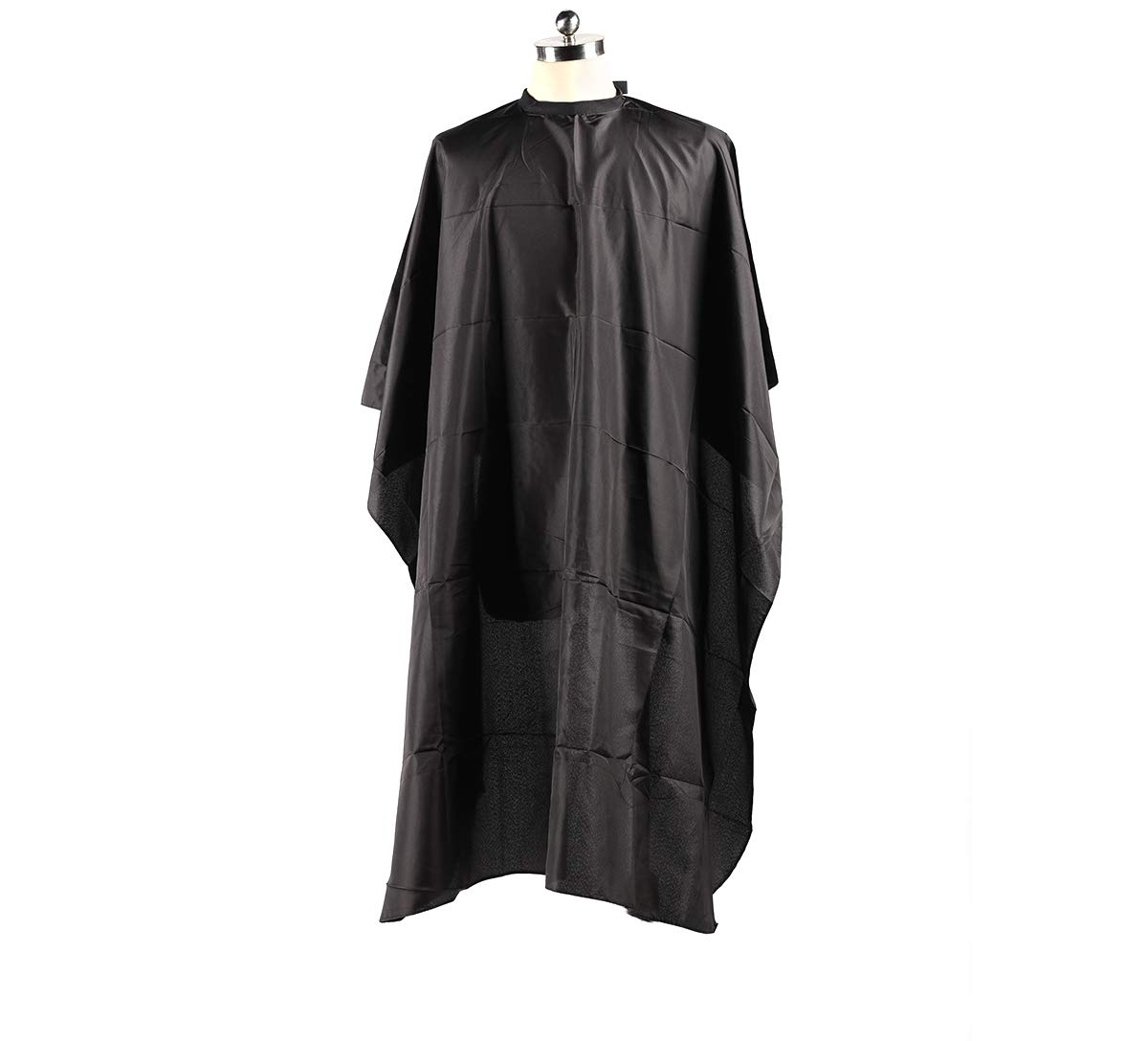 Coobi Professional Hair Salon Nylon Cape with Snap Closure 62" x 50" Black-10 Pack
