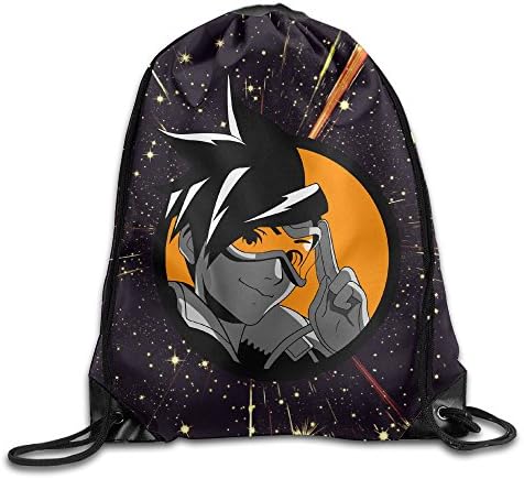 YellowNN Games Overwatch Tracer Drawstring Backpacks Sack Bags