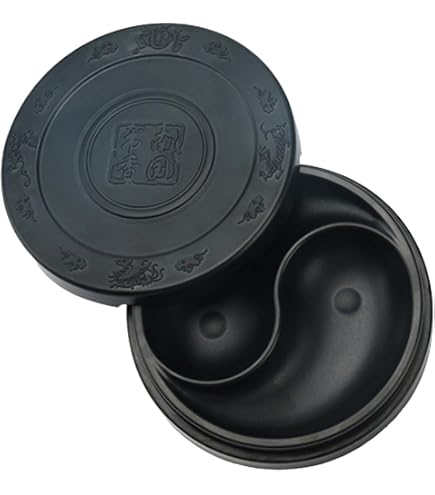 ASTIMESA Traditional Chinese Calligraphy Ink Stone - Rectangle Inkwell Dish, 5.3 X 2.9 Inch, For Grinding Ink & Painting Practice - View #5