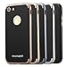 AmazingBull (TM) iPhone 7 (4.7 Inch) phone case non-slip texture surface Slim Fit Cover with Carbon Fiber Premium Bumper Style 360º Protection for Apple iPhone 7 (2016) (Gray)