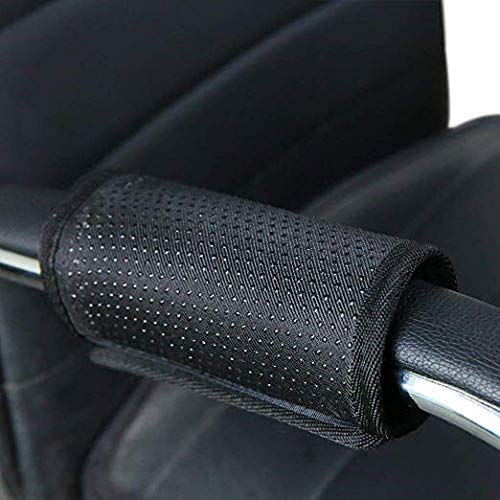 2 Pack Crutches Handle Pads, Hand Grip Covers Pads Comfortable and Soft Hand Support Cover for Crutches Handle Covers for Walkers, Wheelchairs, Crutches（black）