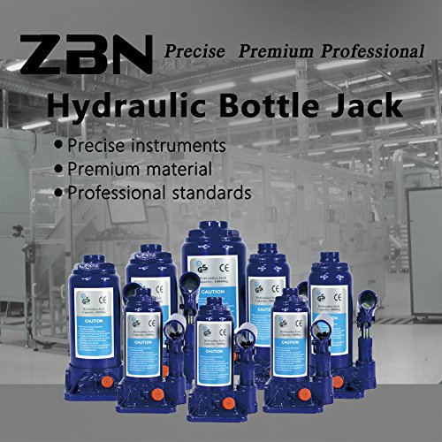 ZBN 3 Ton Hydraulic Bottle Jack With Safety Valve Blue Car Jack 3 Ton