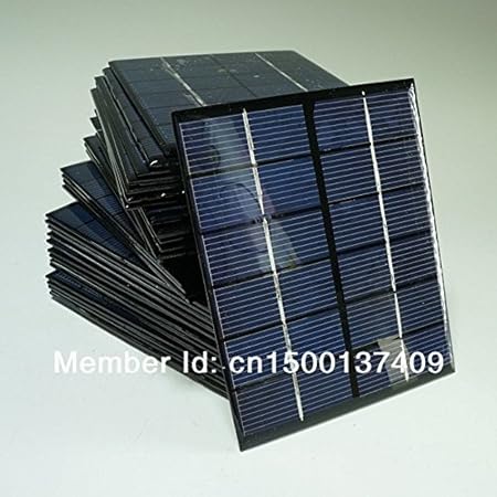 Generic High Efficiency 2W 6V 330mA Mini Polycrystalline Solar Panel 2 Watt 6Vdc Small Resin Solar Cell Solar Module