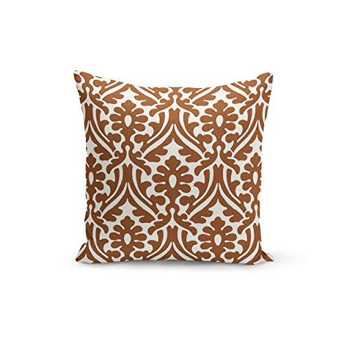 Athena Bacon Brown Damask Couch Pillowcase Cover Premier Prints Holly Caramel Macon Custom Zipper Closure