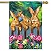 Briarwood Lane Garden Bunnies Spring House Flag Tulips Easter Rabbits 28