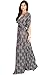 KOH KOH Womens V-Neck Short Sleeve Summer Casual Cute Boho Print Gown Maxi Dress