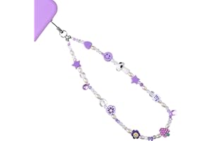 AULSIEY Beaded Phone Charm Constellation Phone Lanyard Wrist Strap Personalized Handmade Phone Keychain Charm