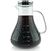 Dalkang Large Cold Brew Coffee Maker - 1.5L (48 oz) Glass Carafe with Removable Double Walled Stainless Steel Filter - Use to Brew Hot or Cold Tea or Coffee