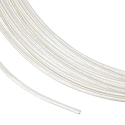 BENECREAT Sterling Silver Wire, 23 Gauge, 3.28 Feet