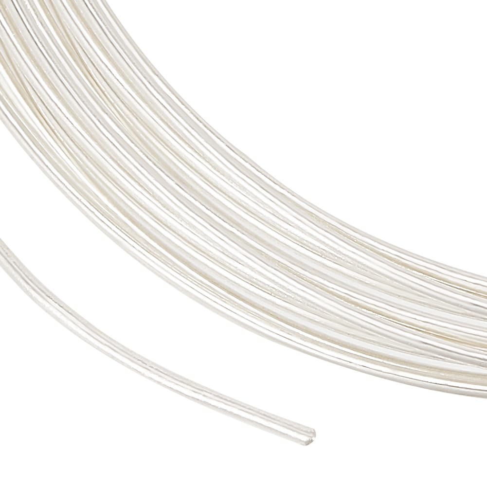 BENECREAT Sterling Silver Wire, 23 Gauge, 3.28 Feet