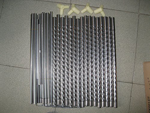 Stainless Steel Canopy Mosquito Netting Canopies Frame/Post Twin Full Queen King Size (Twin) - Thumbnail 3