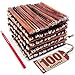 ValueBull Bully Sticks for Small Dogs, Thin 6 Inch, 100 Count Bulk Pack - All Natural Dog Treats, 100% Beef Pizzles, Single Ingredient