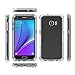joylink Water Resistant Shock Absorption Dual Layer TPU Rubber Cover Case with Armor Bumper Symmetry Defender Envoy Series Compatible with Samsung Galaxy S7- Clear