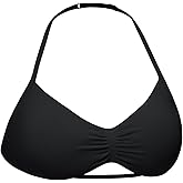 VOYJOY Impact Strappy Sports Bra Adjustable Padded Workout Gym Yoga Bra Crop Top for Women