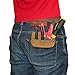 Hide & Drink, Durable Leather Work Pocket Organizer for Tools/Pens, Jeans Back Pocket Quick Grab Carry Job Tools, Office & Work Essentials Handmade Includes 101 Year Warranty (Old Tobacco)