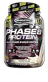 MuscleTech Phase 8 Protein Powder, Multi-Phase 8-Hour Protein Formula, Vanilla, 2.5 lbs (1.13kg) *Bonus Size*