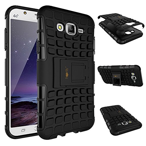 Heartly Kick Stand Spider Hard Dual Rugged Armor Hybrid Bumper Back Case Cover for Samsung Galaxy J7 2015 Back Cover SM-