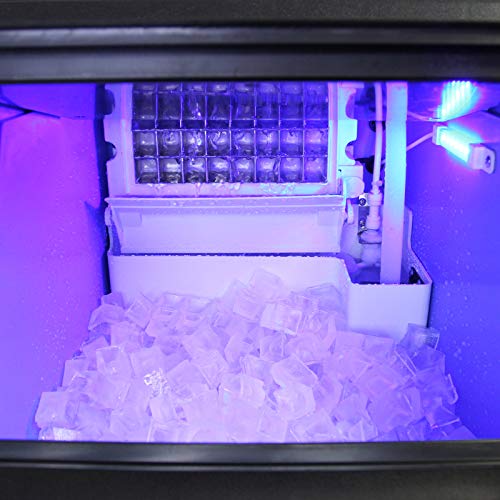 Eiswürfel-bereiter Maschine, Eiscrusher, Maschine aus Edelstahl, Geschäftliche Maschine, Ideal für Restaurants, Cafés… – Bild 3