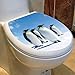 Cute Penguin Toilet Seat Lid Cover Decal Sticker