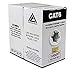 CAT6 Plenum 1000FT 550MHz 23AWG Solid Network Cable UTP CMP White