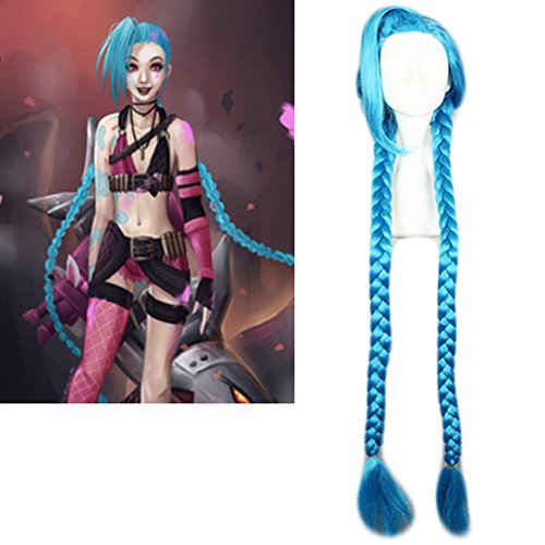 jinx blue wig