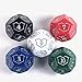 MTG D12 Spin-Down Loyalty Counter Dice 5 Die Set by Hedral - Red, White, Black, Green, Blue - Magic: The Gathering TCG CCG Planeswalker Multi-Color