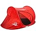 Lucky Bums Quick and Portable Camp Tent, Red
