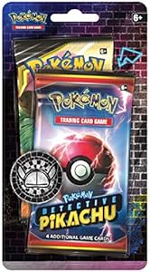 Image of Pokemon TCG: Detective Pikachu Booster Pack + 1 Sun & Moon Booster Pack + A Metallic Coin (Single Pack)