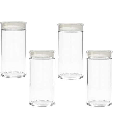 60 pièces de tubes à essai en plastique transparent avec support