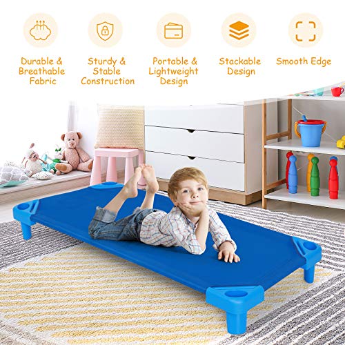Costzon Stackable Naptime Cots for Kids, Children Daycare Sleeping Mats