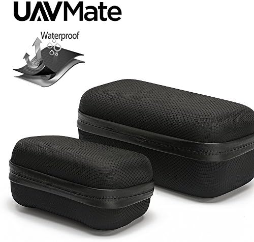 Waterproof UAVMate Portable Carrying Case Foldable Drone Body and Remote Controller Transmitter Bag Hardshell Housing Bag Storage Box Accessories for DJI Mavic Pro