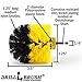 Drill Brush - Bathroom Cleaning Accessories - Shower Cleaner Brush - Scrub Brush - Bath Mat - Bathtub Brush - Sink Brush - Toilet Scrubbing Brush - Tile Flooring Cleaner - Grout Cleaner Brush for Home