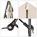 RUBEDER Offset Umbrella - 10Ft Cantilever Patio Hanging Umbrella，Outdoor Market Umbrellas with Crank Lift & Cross Base (10 Ft, Beige)