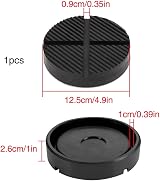 YIXISI Universal Floor Jack Pad Rubber Protector Cushion 1 Pack view 2