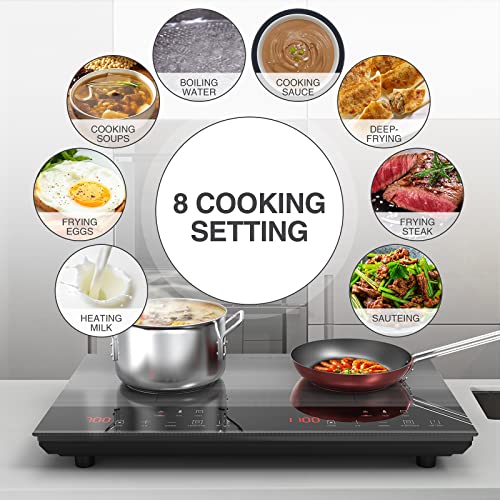 PAYISHO Double Induction Burner Induction cooktop, Countertop cooktop
