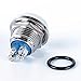 yueton DC 36V 2A 12mm Round Momentary Metal Push Button Switch, Screw Termianls