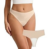 Kedixiest Seamless Camel Toe Cover Thong for Women – Built-In Pad Concealer Underwear to Hide Feminine Lines