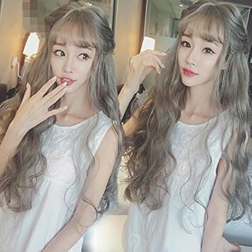 Amazon Com South Korean Women Girls Female Long Hair Wig