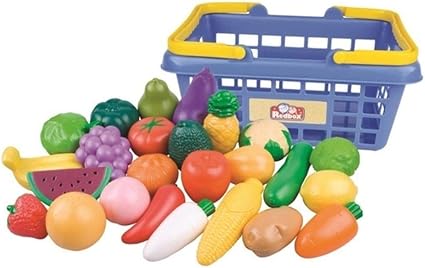 toy fruits and vegetables basket