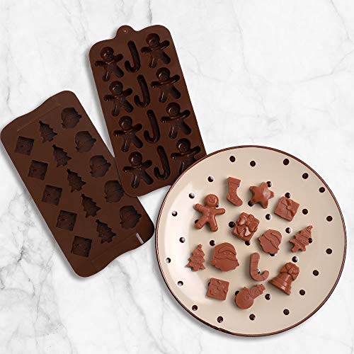 4 Pack Chocolate Silicone Mold, Candy Mold, Chocolate Cake Decoration, Jelly, Fudge, Christmas-themed Chocolate Candy Mold - Thumbnail 6