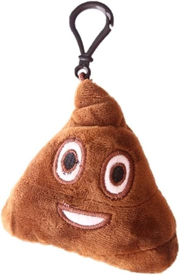 Portachiavi Morbido Sonoro Emoji Emoticon Cacca Poop Amazon It Giochi E Giocattoli