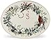 Lenox Winter Greetings Oval Serving Platter, 3.85 LB, Red & Green