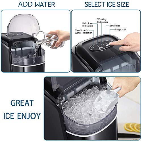 Tavata Ice Maker Machine Countertop Portable with Self clean Function
