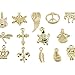 Charms, Buytra Wholesale Bulk 50 Pack Mixed Gold Pendant Charms for Jewelry Making Bracelet Necklace DIY Crafts