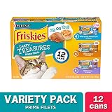 Purina Friskies Gravy Wet Cat Food Variety Pack, Tasty Treasures With Cheese - (12) 5.5 oz. Cans (packaging may vary)